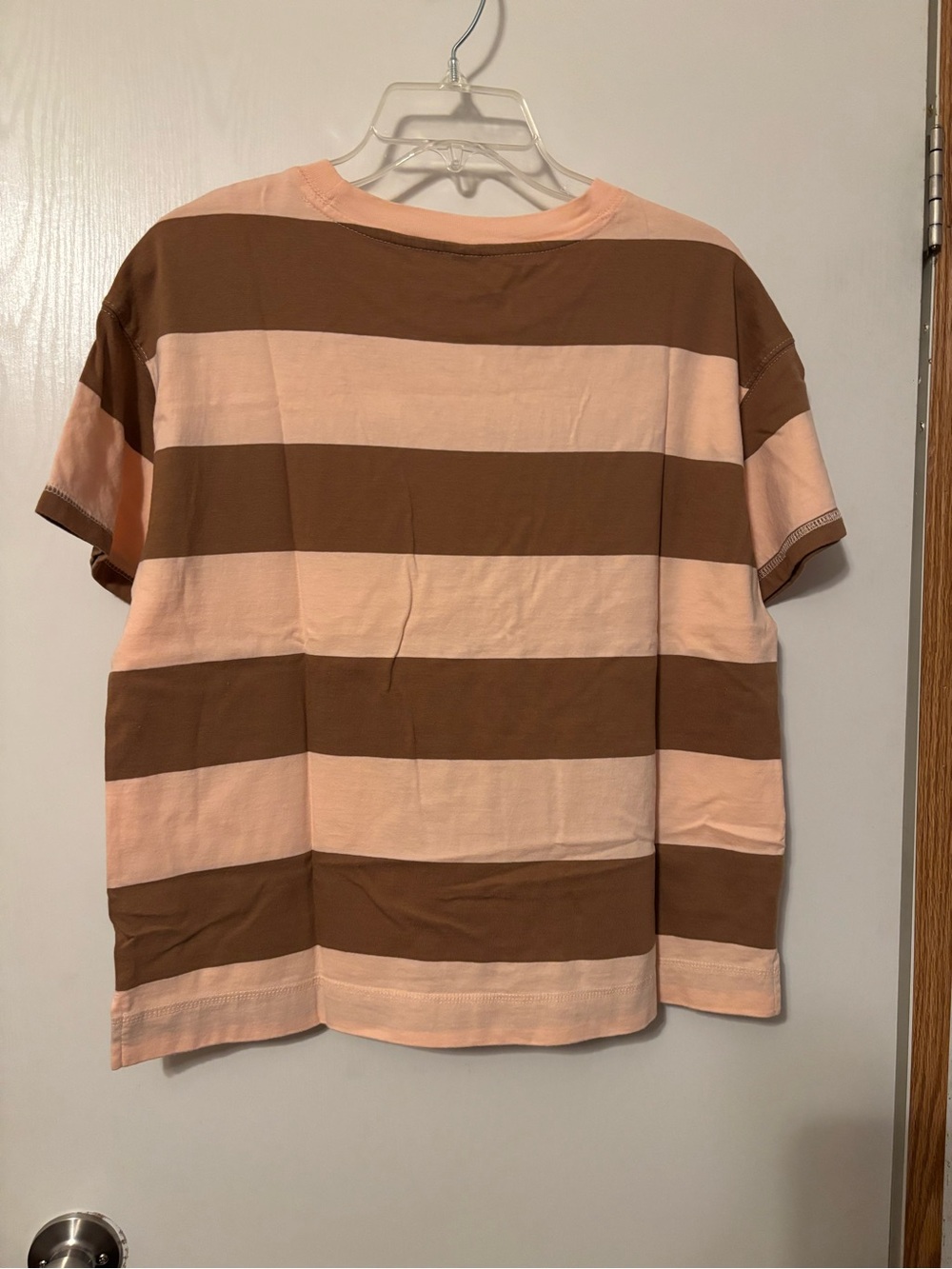Old Navy Brown and Pink Striped Tee - Picture 3 of 3